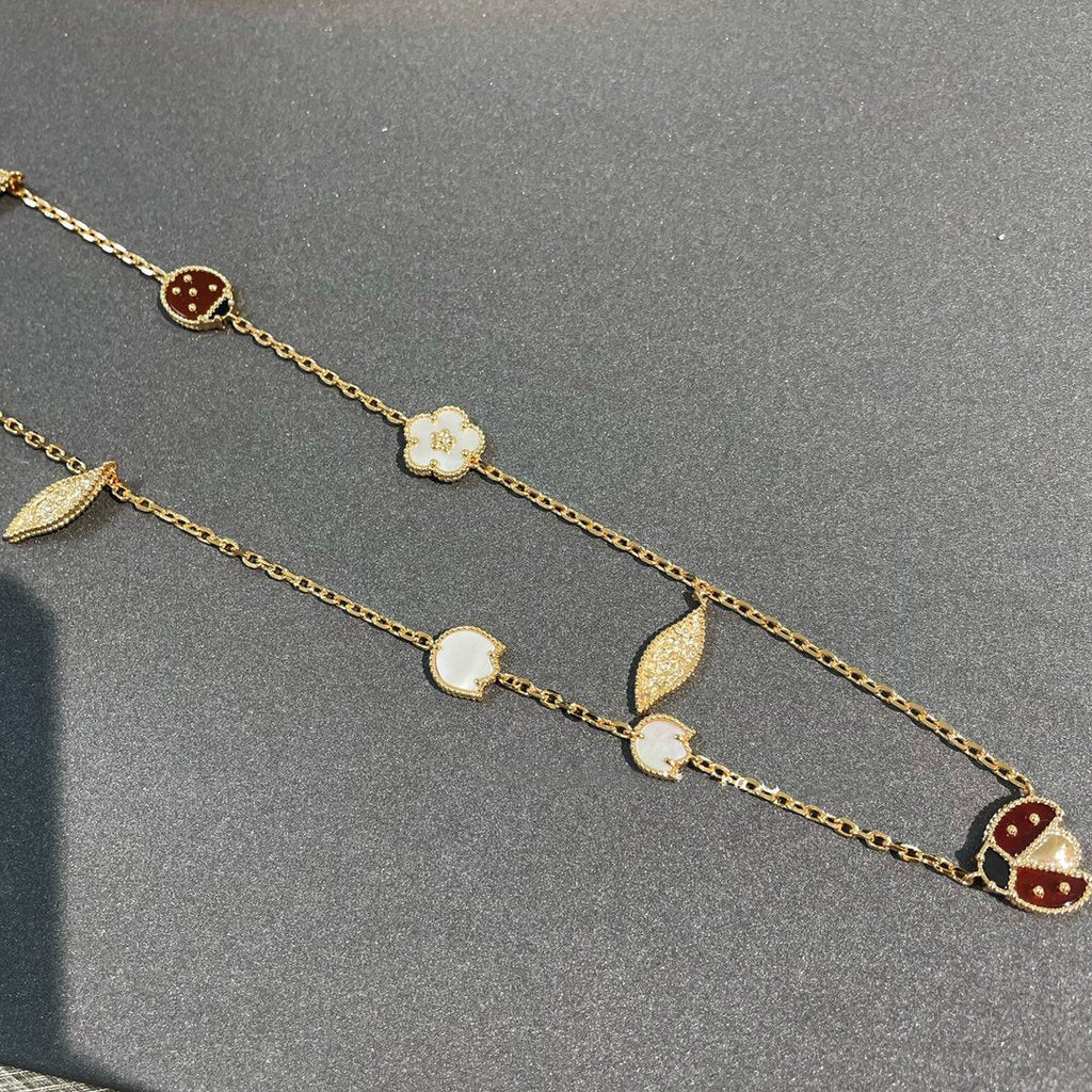 ¡®Glow¡¯LUCKY SPRING 15 MOTIFS GOLD NECKLACE