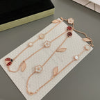 ¡®Glow¡¯LUCKY SPRING 15 MOTIFS ROSE GOLD NECKLACE