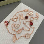 ¡®Glow¡¯LUCKY SPRING 15 MOTIFS ROSE GOLD NECKLACE