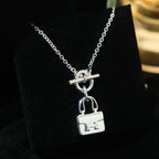 GlowPOP H PEDANT SILVER NECKLACE