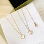 ¡®Glow¡¯CLOVER MINI 9.5MM WHITE MOTHER-OF-PEARL NECKLACE