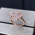 ¡®Glow¡¯BUTTERFLY PINK GOLD DIAMOND RING