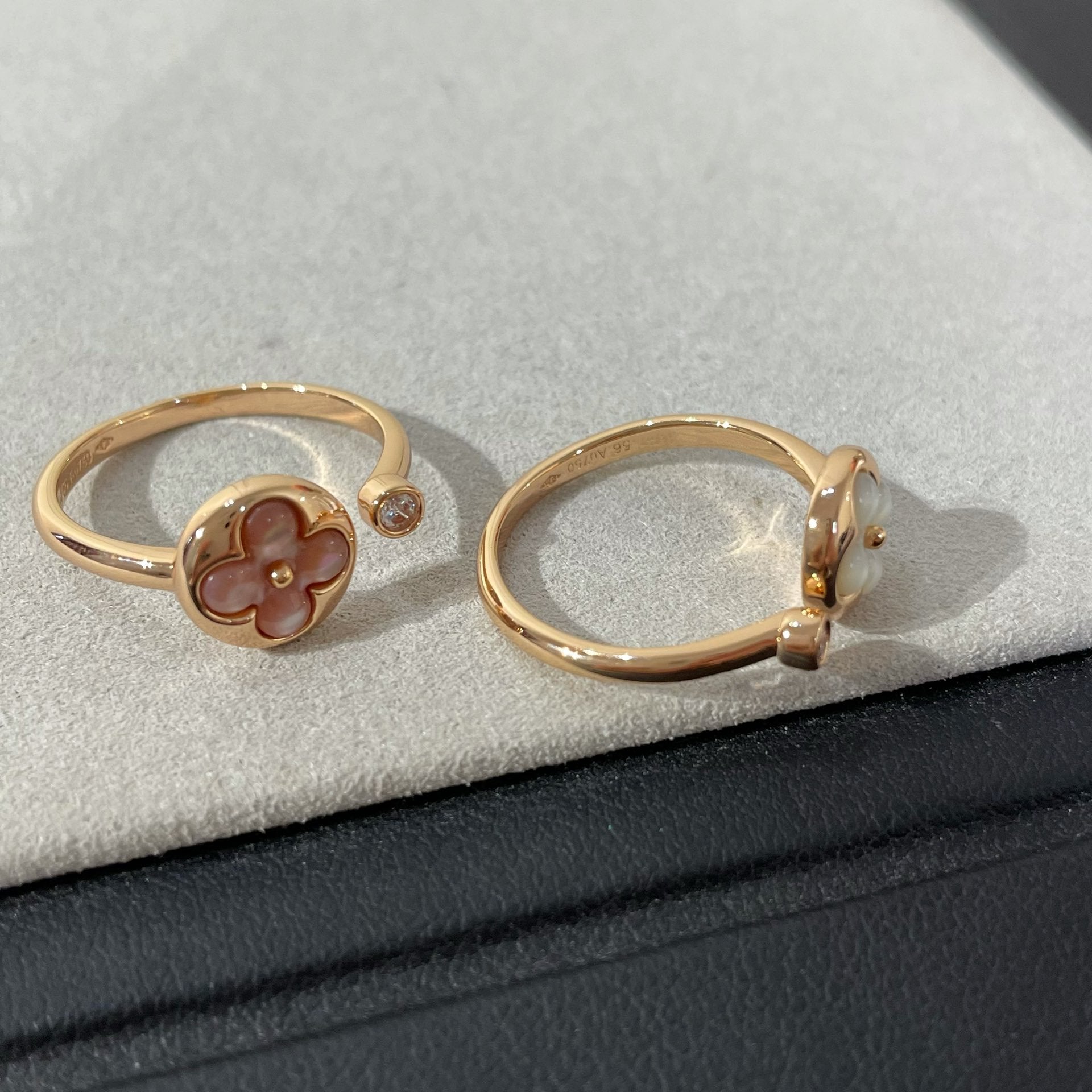 GlowSUN 1 DIAMOND PINK MOP RING