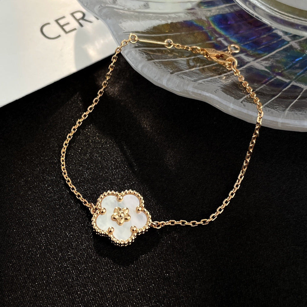 ¡®Glow¡¯LUCKY SPRING ROSE GOLD MOP BRACELET