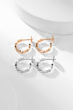 GlowBEE LOVE DIAMOND HOOP EARRINGS