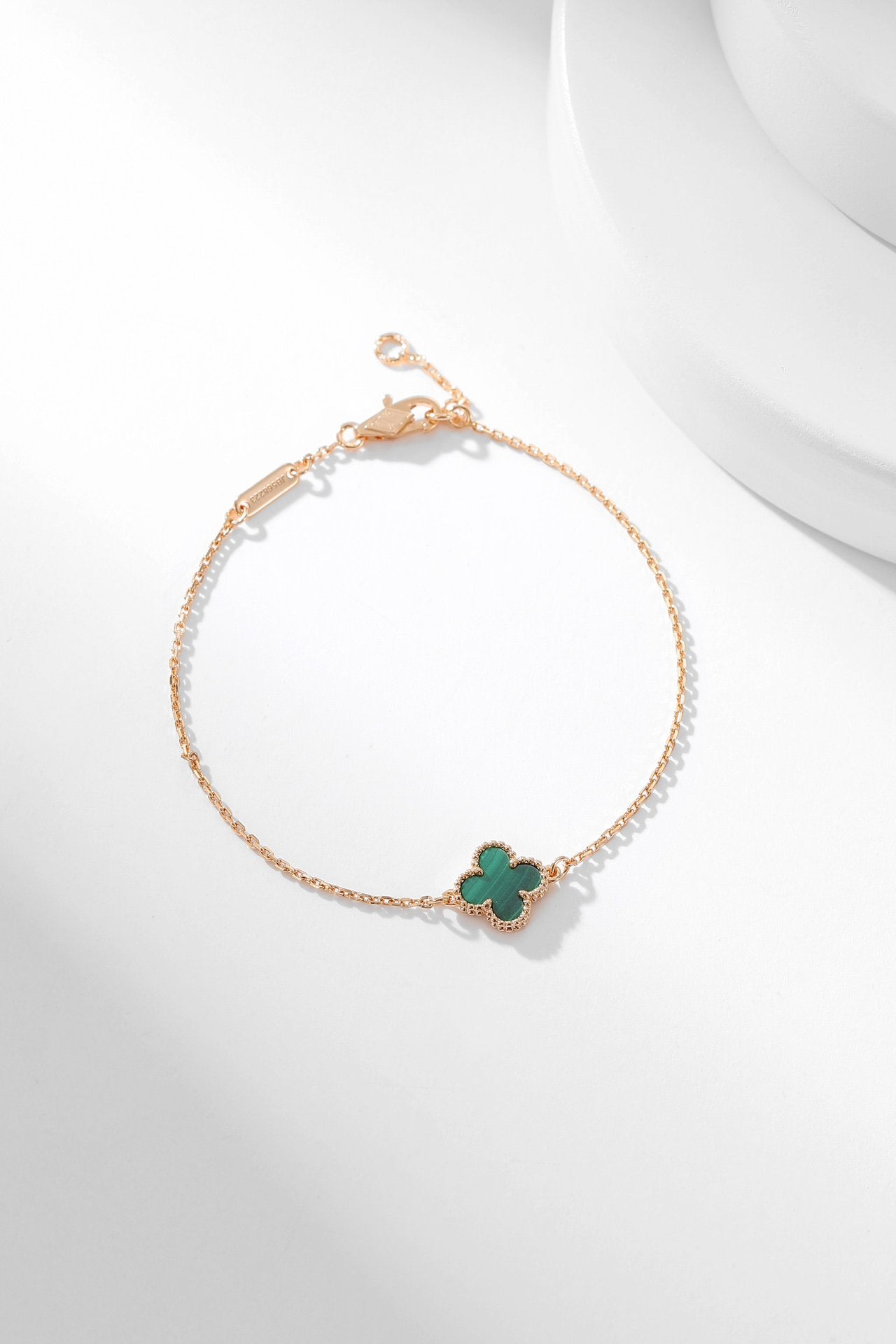¡®Glow¡¯CLOVER BRACELET MALACHITE 1 MOTIF