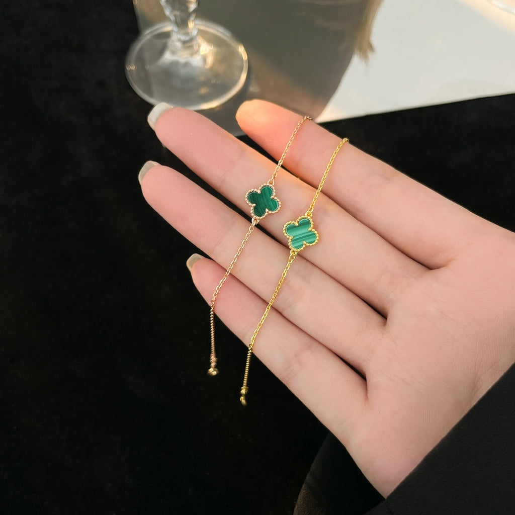 ¡®Glow¡¯CLOVER BRACELET MALACHITE 1 MOTIF