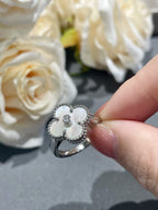 ¡®Glow¡¯CLOVER SILVER MOP DIAMOND RING