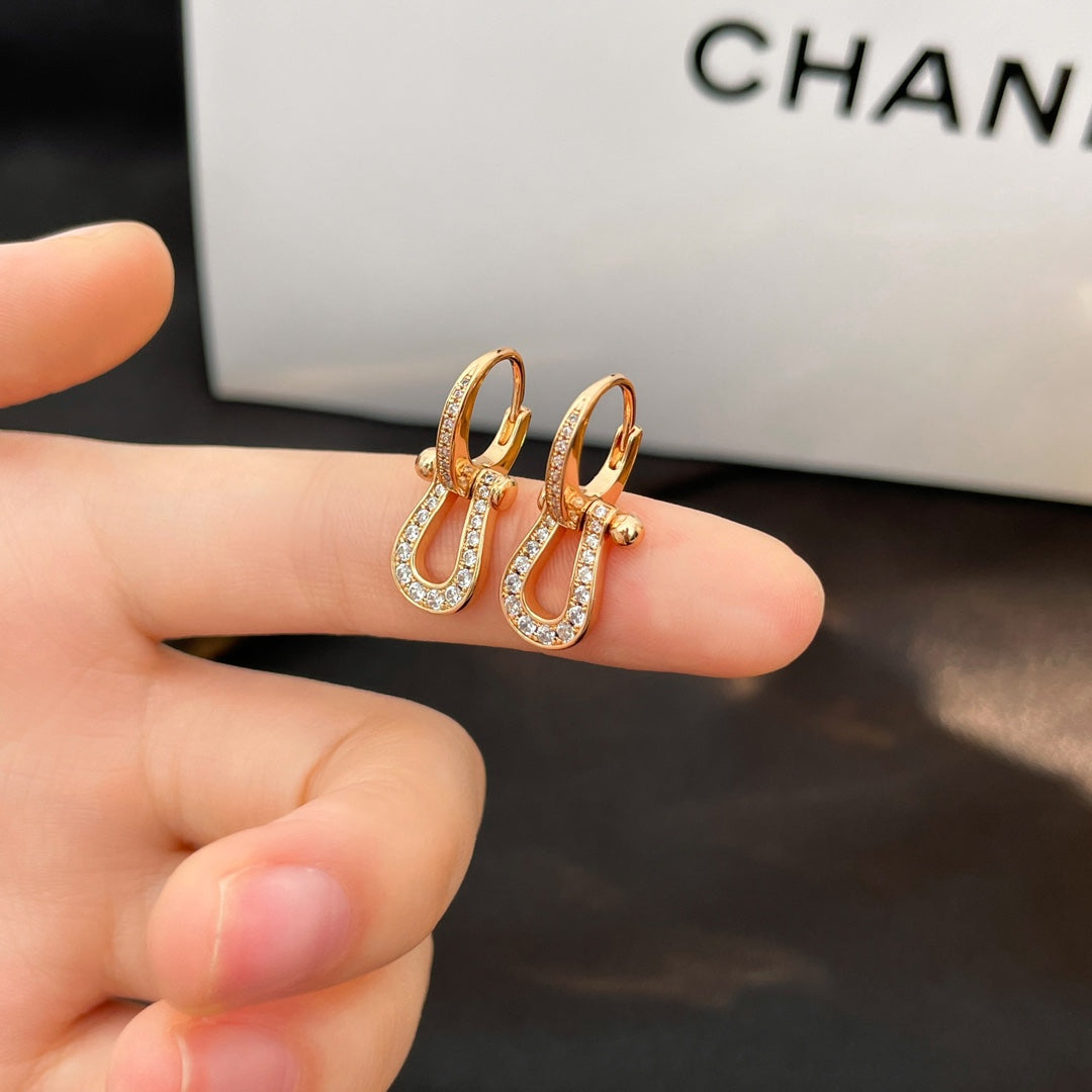 GlowFORCE 10 FULL DIAMOND DROP EARRINGS MEDIUM MODEL