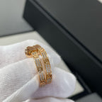 GlowLOVE DIAMOND PINK GOLD HOOP EARRINGS