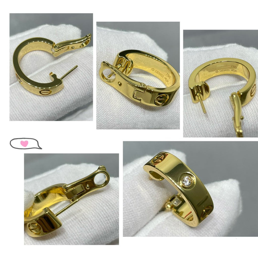 GlowLOVE 5.5MM 1 DIAMOND EARRINGS