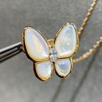 ¡®Glow¡¯BUTTERFLY MOP DIAMOND NECKLACE