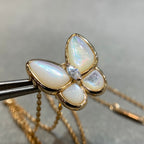 ¡®Glow¡¯BUTTERFLY MOP DIAMOND NECKLACE