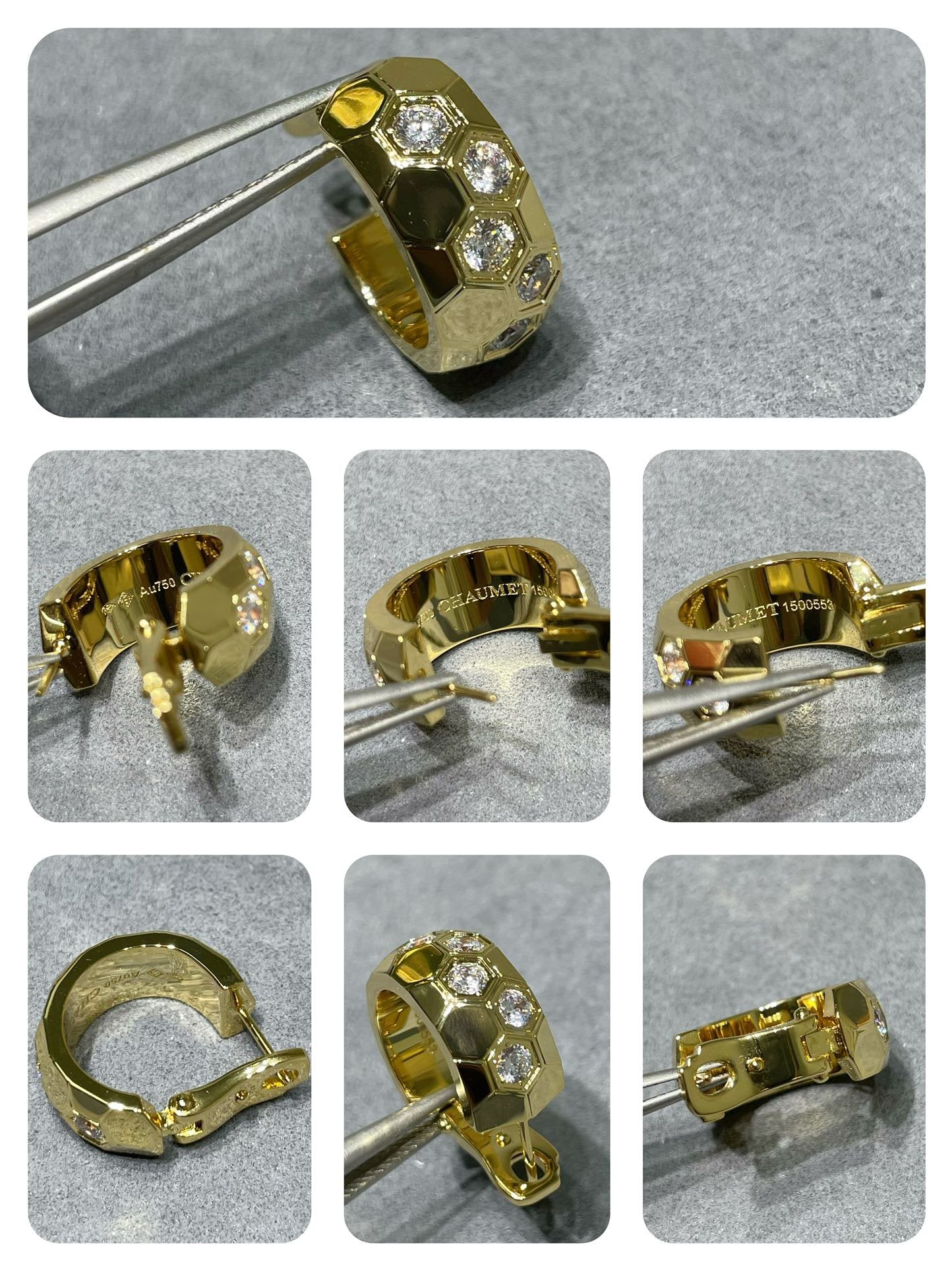 GlowBEE LOVE DIAMOND HOOP EARRINGS
