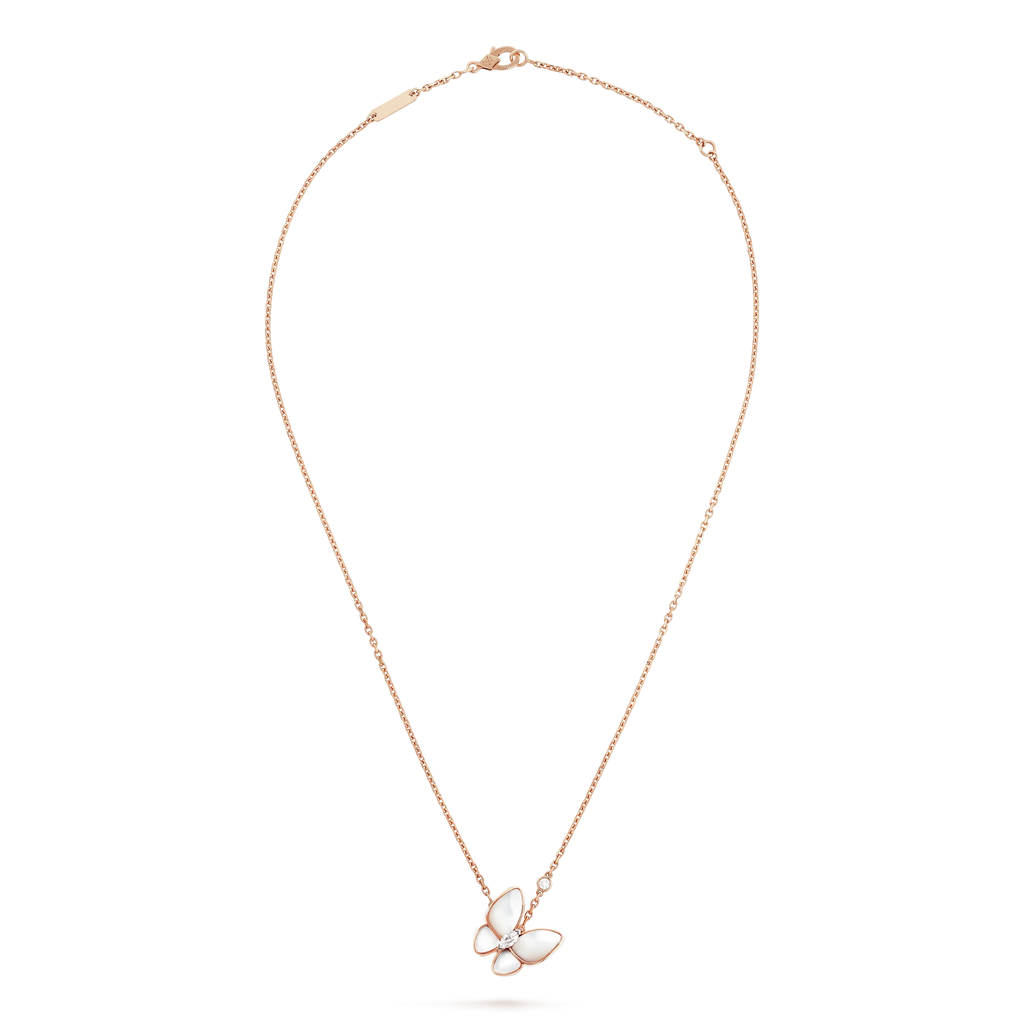 ¡®Glow¡¯BUTTERFLY MOP DIAMOND NECKLACE
