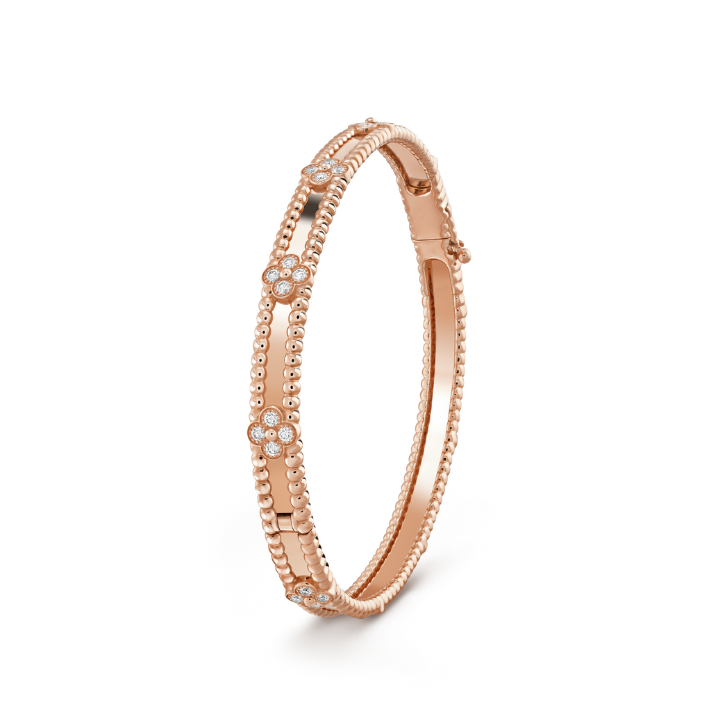 ¡®Glow¡¯CLOVER BRACELET 4MM DIAMONDS