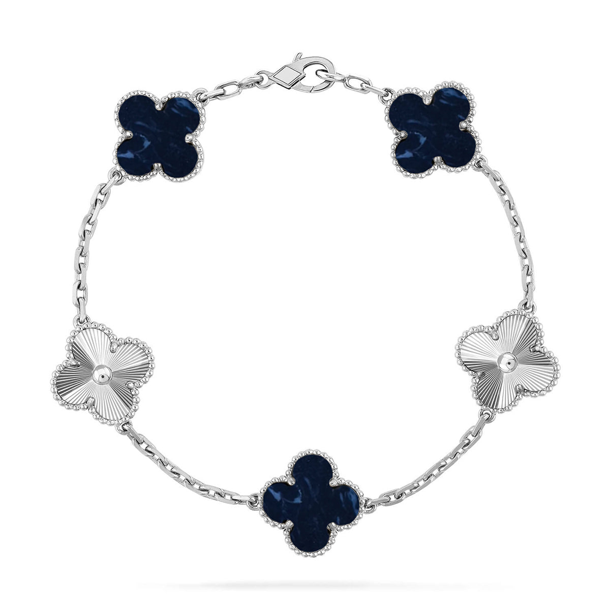 [Glow Jewelry]CLOVER 5 MOTIF PIETERSITE BRACELET COLLECTION