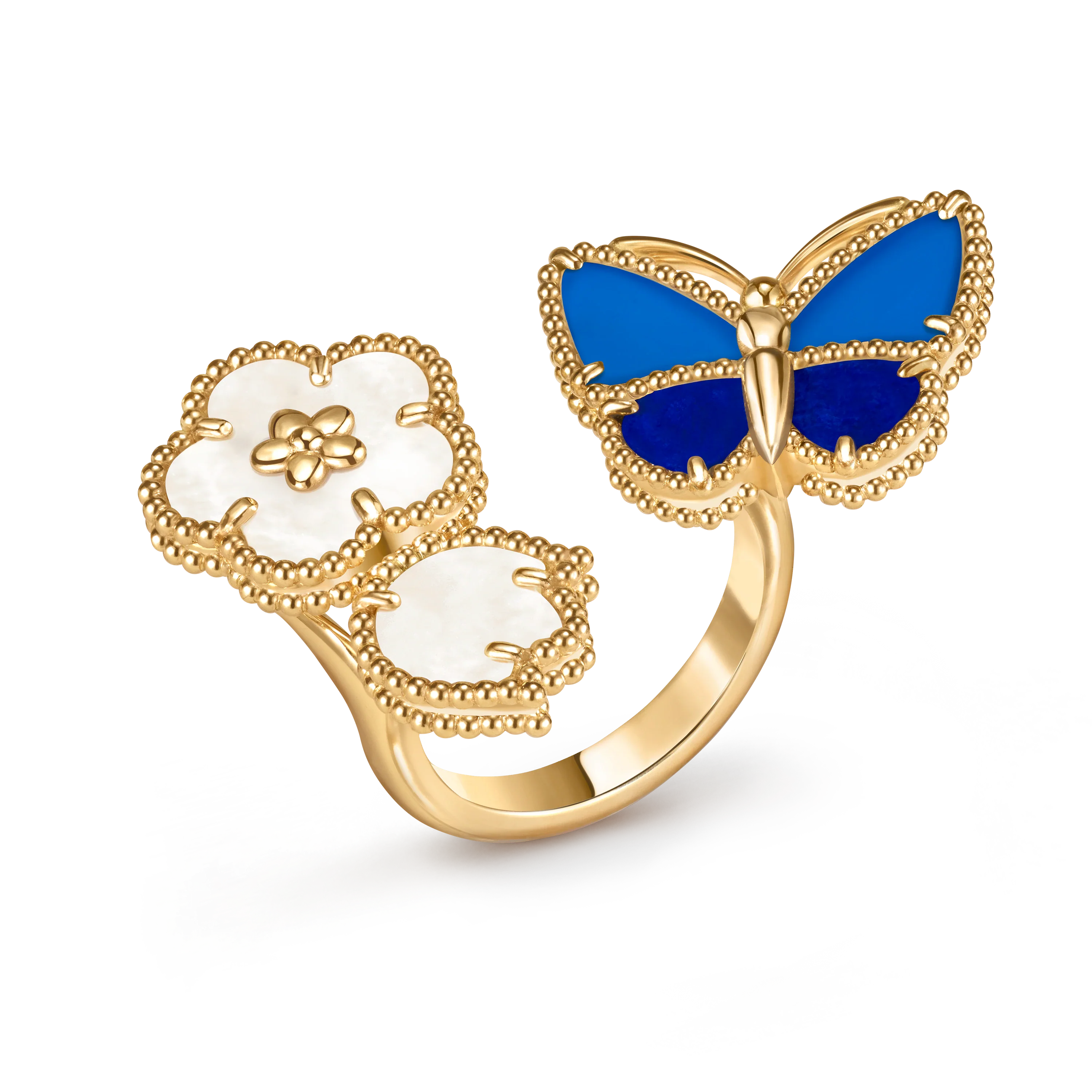 [Glow]2026 NEW MODEL SPRING LUCKY 3 MOTIF GOLD RING