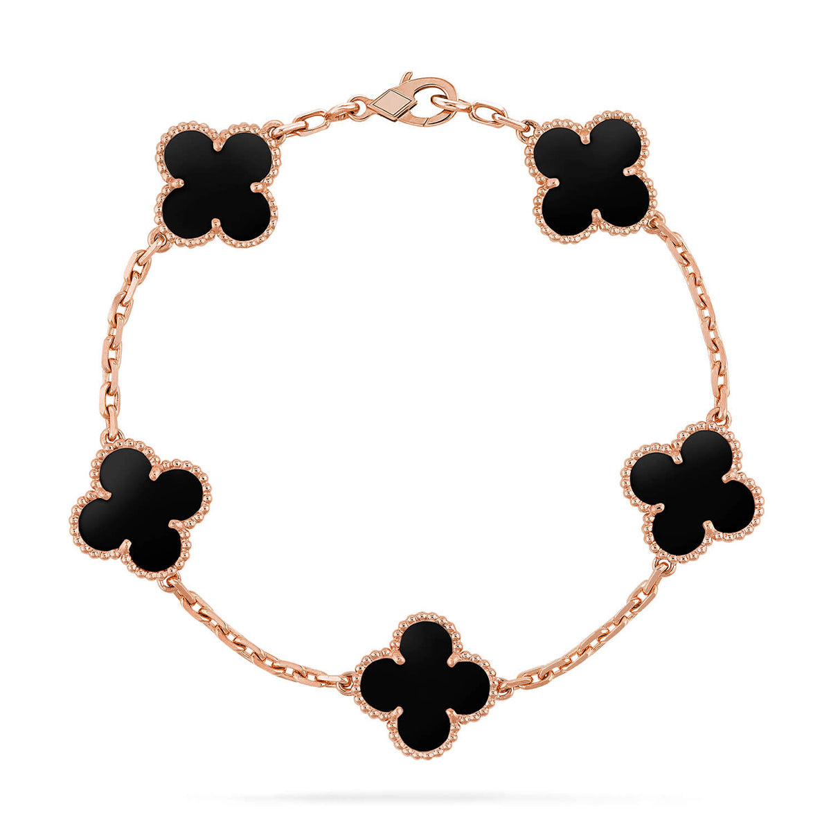[Glow]New  CLOVER 5 MOTIF ONYXS BRACELET COLLECTION