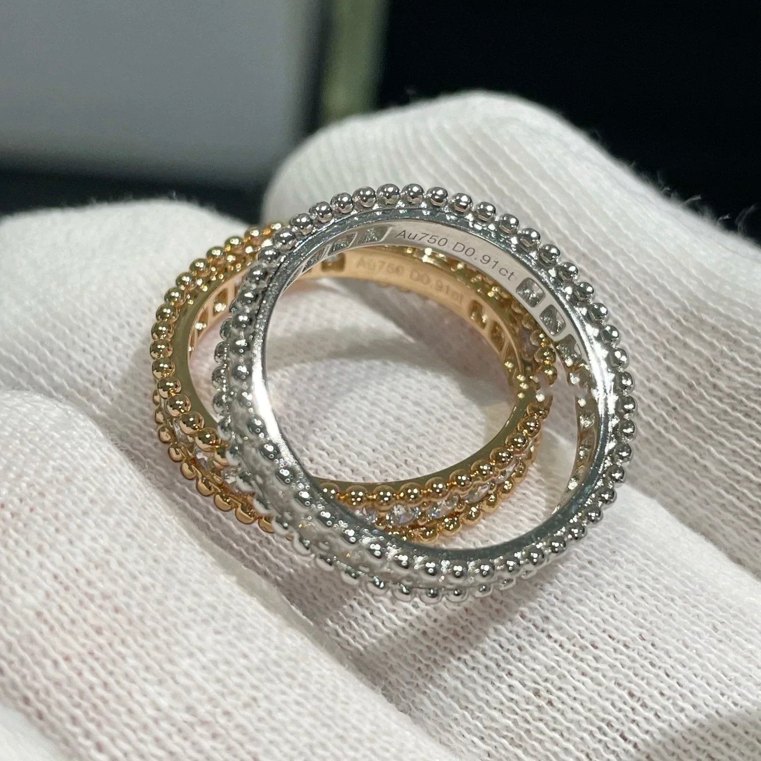 ¡®Glow¡¯PERLEE DIAMOND SILVER RING