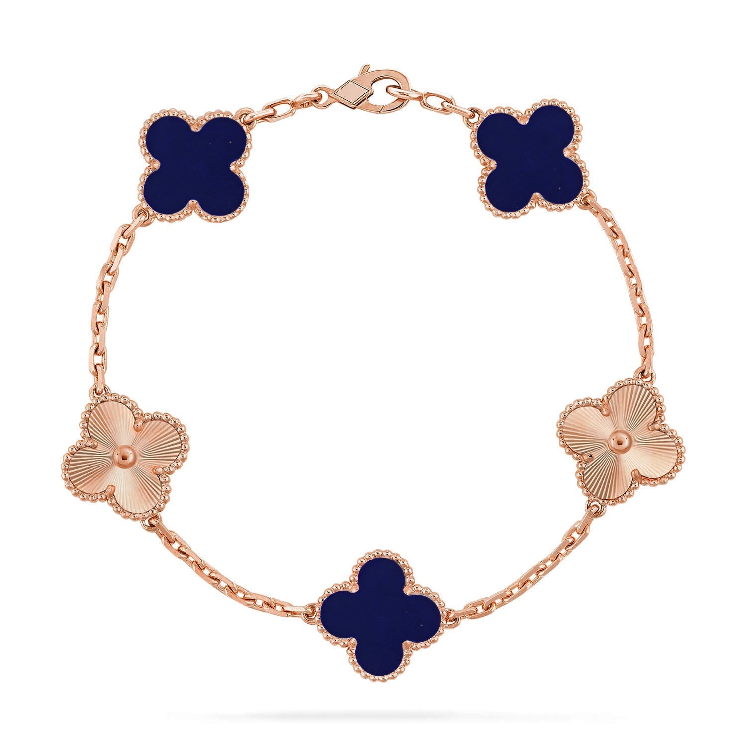 [Glow]New CLOVER 5 MOTIF LAPIS LAZULI BRACELET COLLECTION