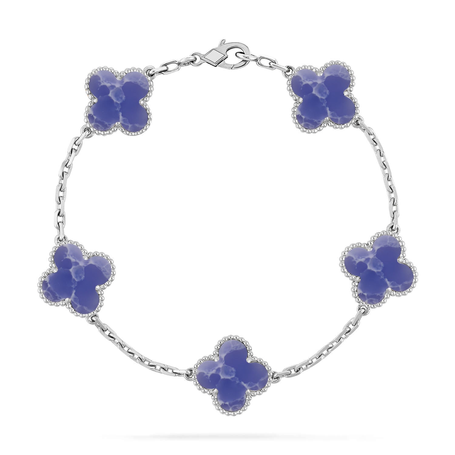 [Glow Jewelry]CLOVER 5 MOTIF BLUE VEINS BRACELET COLLECTION