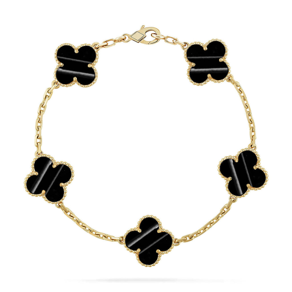 [Glow]New  CLOVER 5 MOTIF PULSAR STONE BRACELET COLLECTION