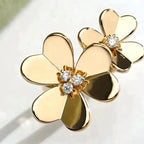 ¡®Glow¡¯CLOVER COMOS GOLD DIAMOND RING