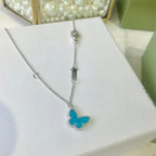 ¡®Glow¡¯BUTTERFLY TURQUOISE BUTTERFLY BRACELET SILVER