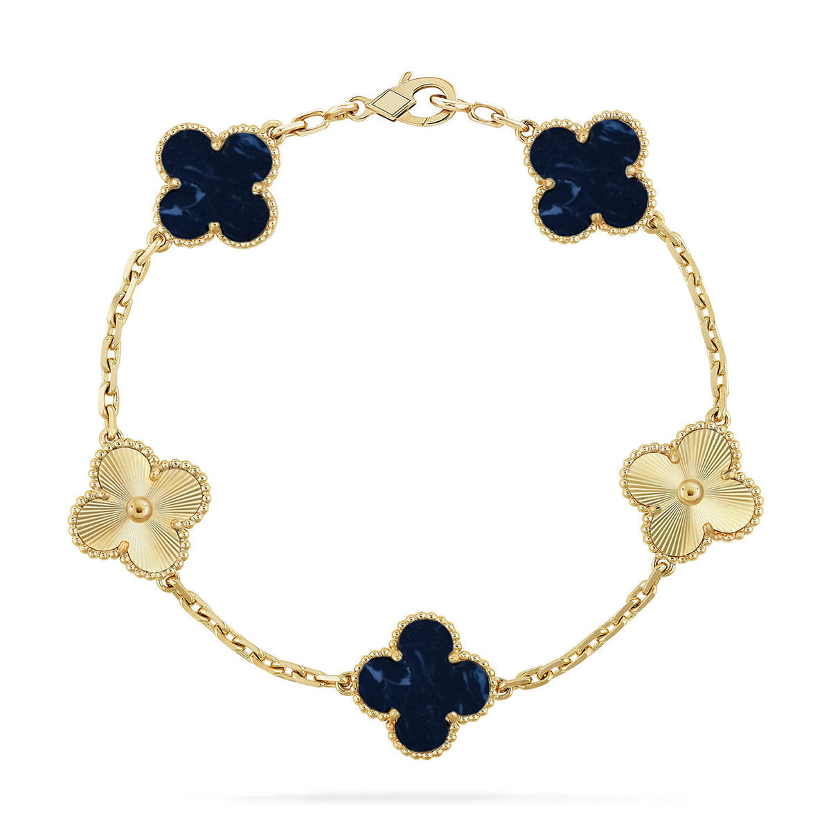 [Glow]New CLOVER 5 MOTIF PIETERSITE BRACELET COLLECTION