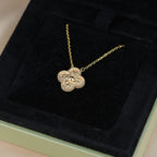 ¡®Glow¡¯CLOVER 15MM  BRONZING NECKLACE