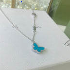 ¡®Glow¡¯BUTTERFLY TURQUOISE BUTTERFLY BRACELET SILVER