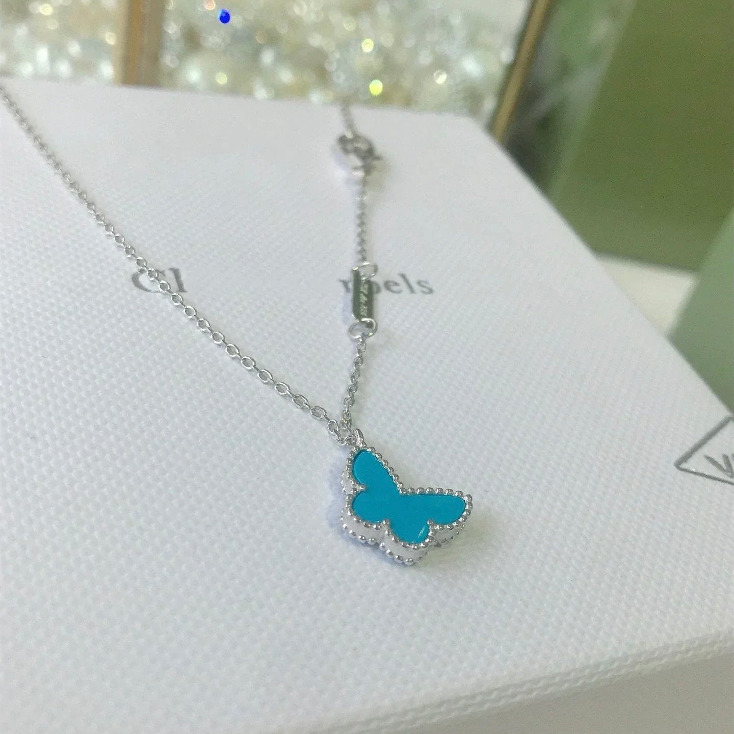 ¡®Glow¡¯BUTTERFLY TURQUOISE BUTTERFLY BRACELET SILVER