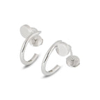 GlowJUSTE EARRINGS SILVER