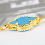 [Glow Jewelry] CLOVER 5 MOTIF TURQUOISE BRACELET COLLECTION