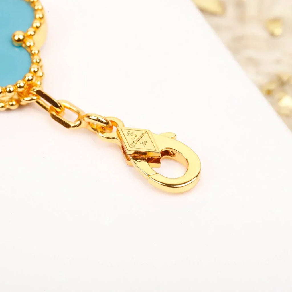[Glow]New  CLOVER 5 MOTIF TURQUOISE BRACELET COLLECTION