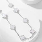 ¡®Glow¡¯CLOVER 10 MOTIFS WHITE MOTHER OF PEARL NECKLACE