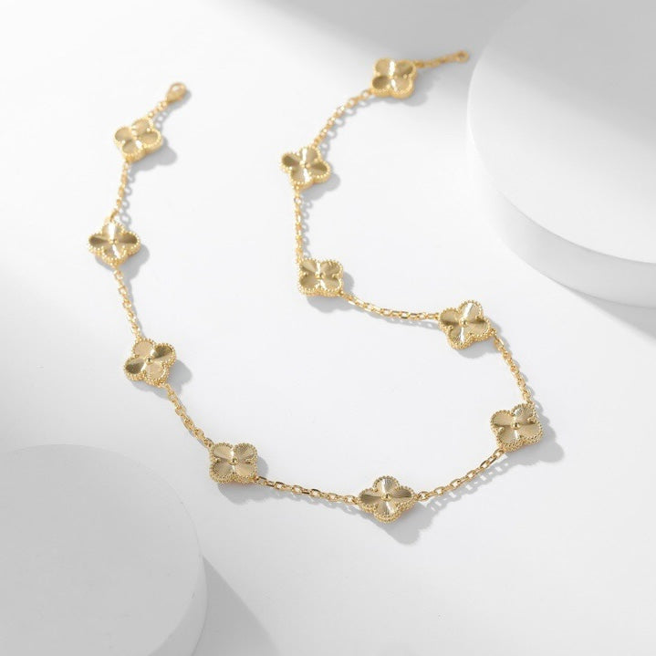 ¡®Glow¡¯CLOVER 10 MOTIFS LASER NECKLACE