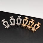 GlowFORCE LARGE HORSESHOE HALF DIAMOND BRACELET GOLD