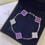 [Glow]New  CLOVER 5 MOTIF VIOLET BRACELET COLLECTION