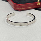 GlowLOVE BRACELET 6.1MM 1 DIAMOND OPEN CUFF