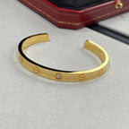GlowLOVE BRACELET 6.1MM 1 DIAMOND OPEN CUFF