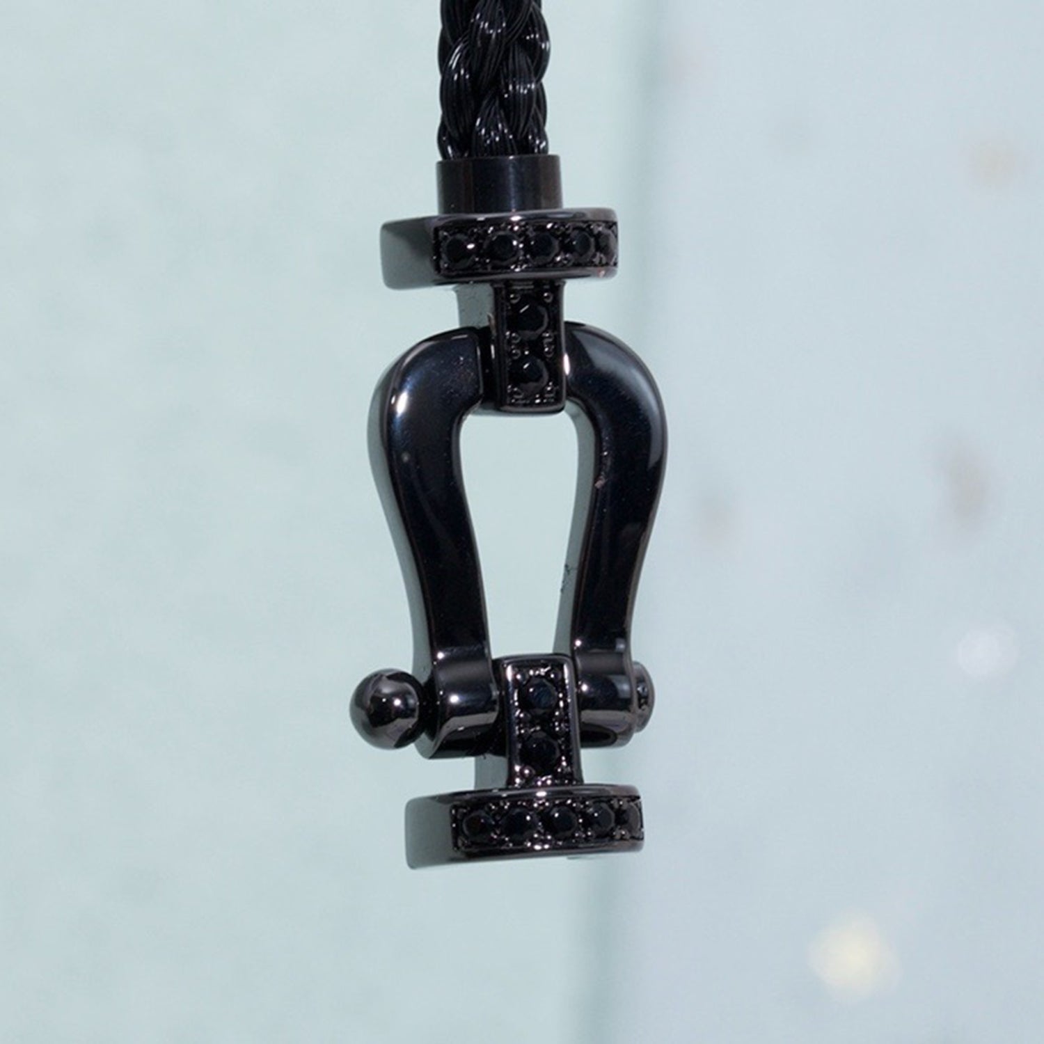 GlowFORCE LARGE SERIES HORSESHOE BLACK SAMURAI BRACELET