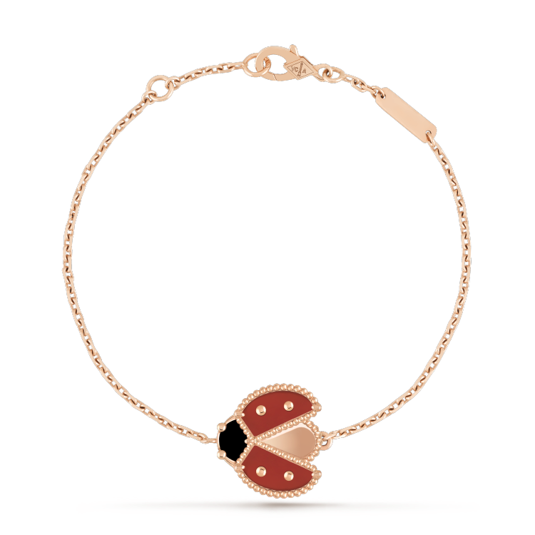 ¡®Glow¡¯LUCKY SPRING 1 MOTIF PINK GOLD BRACELET