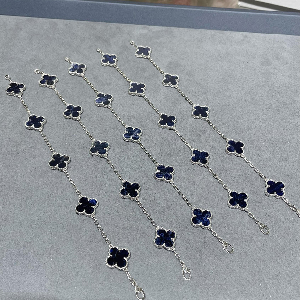 [Glow Jewelry]CLOVER 5 MOTIF PIETERSITE BRACELET COLLECTION