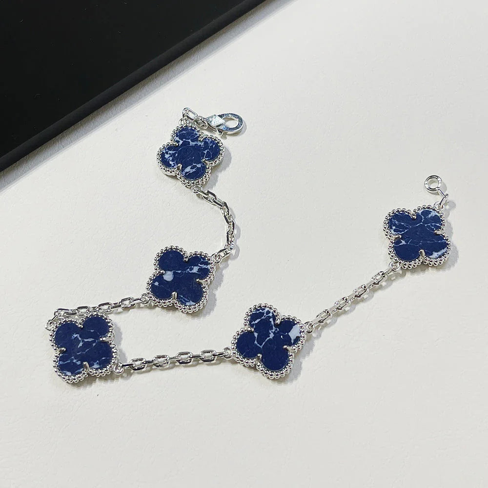 [Glow Jewelry]CLOVER 5 MOTIF PIETERSITE BRACELET COLLECTION