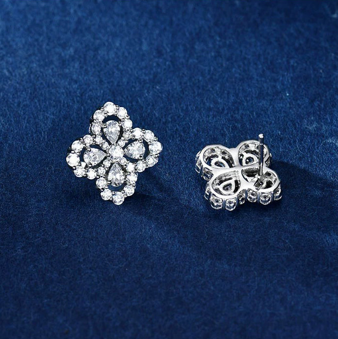 GlowLOOP EARRINGS FULL MOTIF DIAMOND 16MM