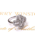 GlowLOOP RING FULL MOTIF DIAMOND 16MM SILVE