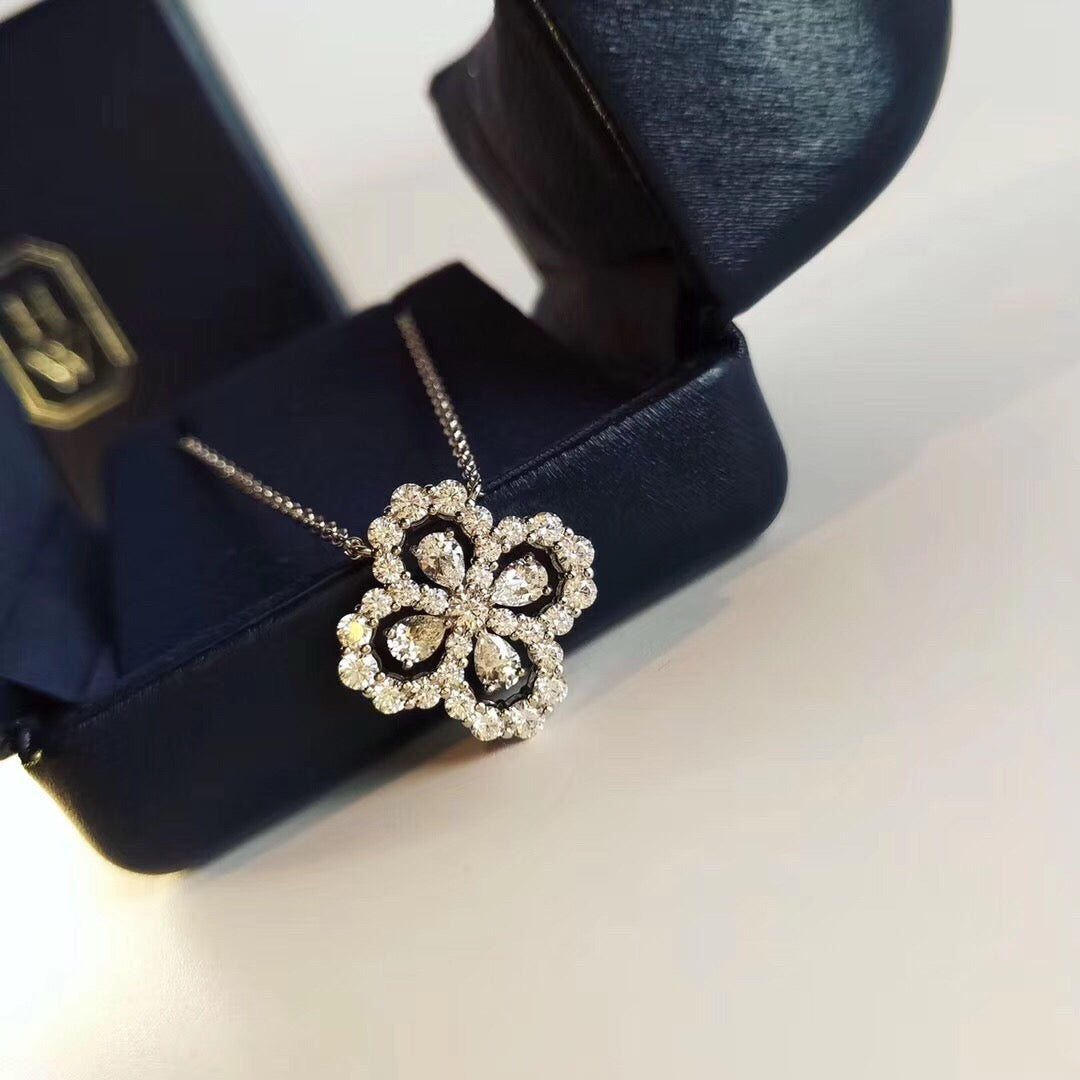 GlowLOOP NECKLACE FULL MOTIF DIAMOND 16MM MULTIPLE COLORS