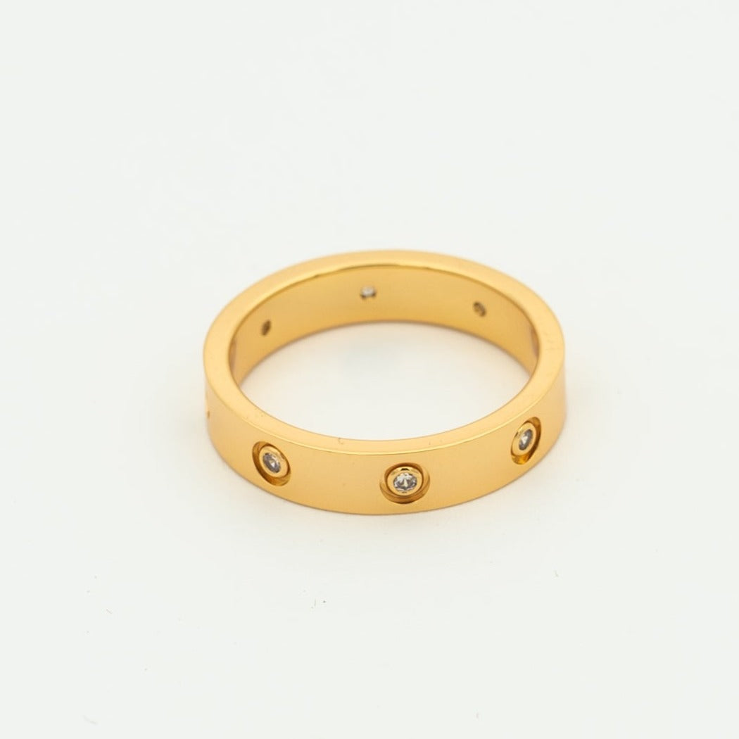 GlowLOVE RING 3.6MM 8 DIAMONDS
